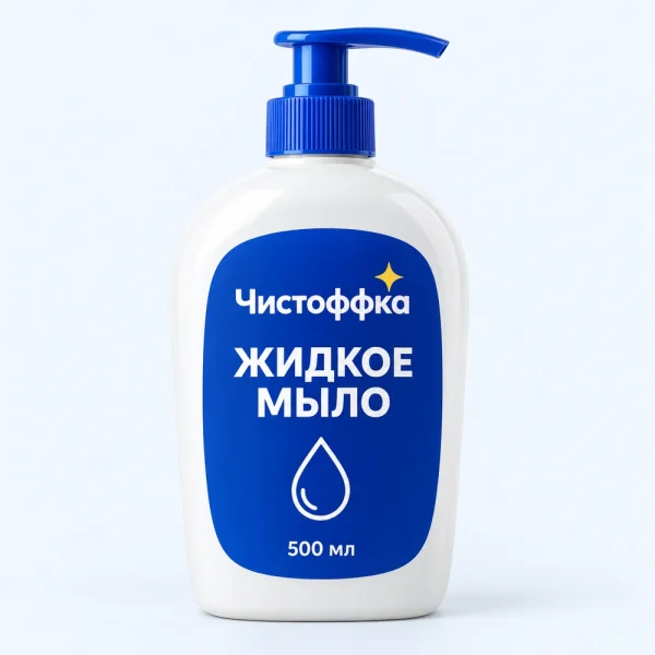 Жидкое мыло, 500 мл — визуализация упаковки