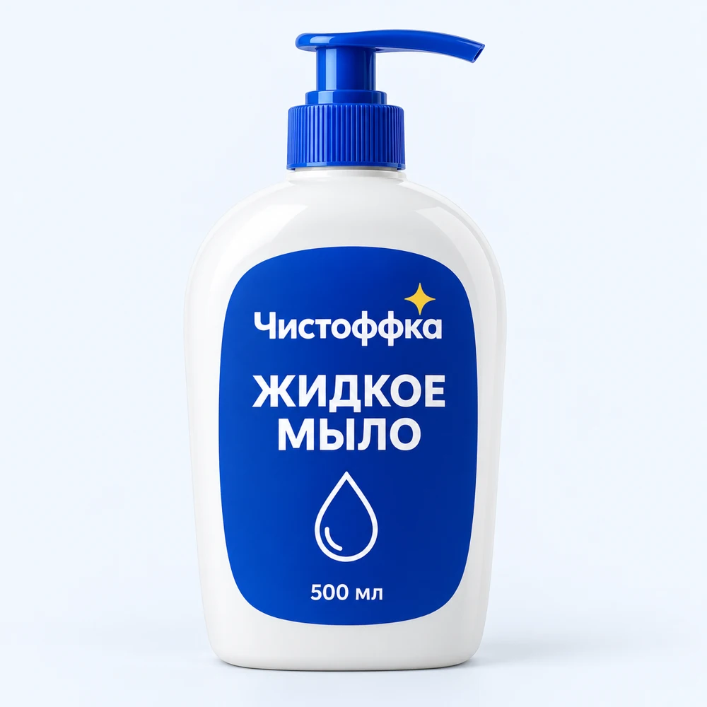 Жидкое мыло, 500 мл — визуализация упаковки